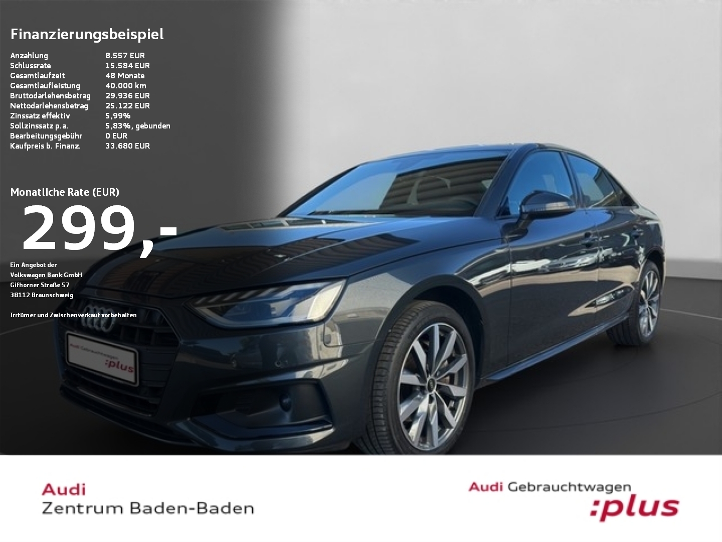 A4 Lim. 40 TDI quattro advanced *NAVI*LED*OPTIK*