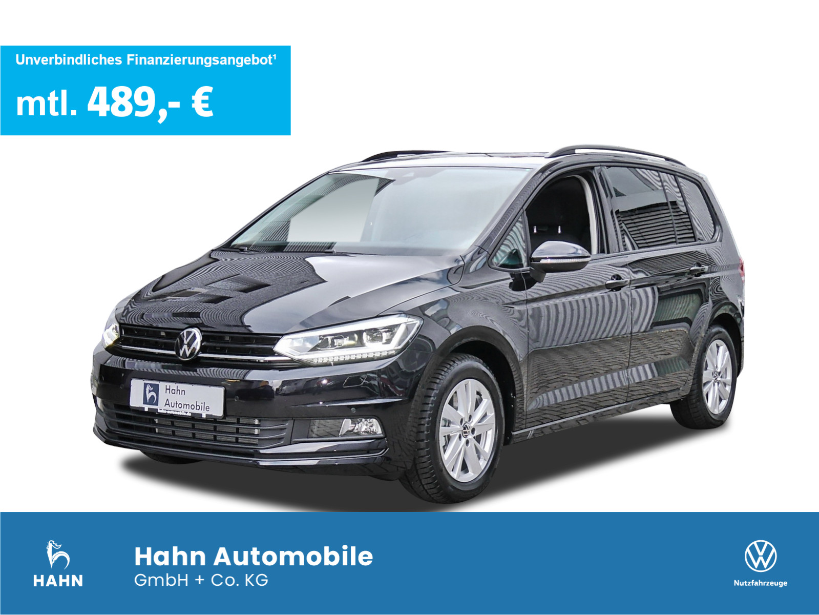 Touran Highline Black-Style 1,5 l TSI OPF 110 kW (150) 7-Sitze DSG AHK Standheizung Keyless Access Top-Paket ergoActive-Fahrersitz Winterräder