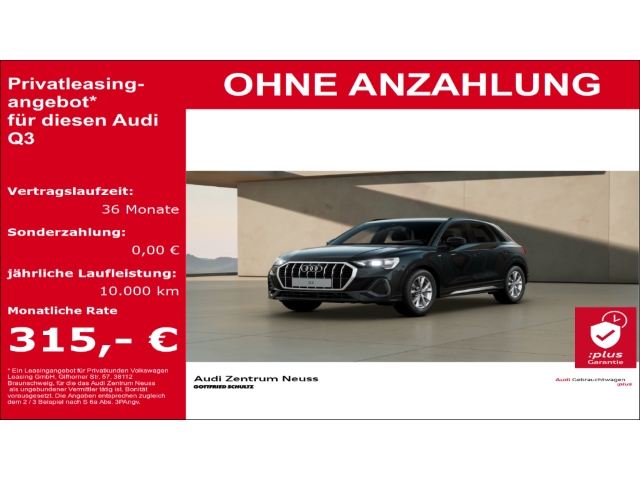 Q3 S line 35 TDI tronic Anschlussgarantie 3 Jahre 100.000 KM