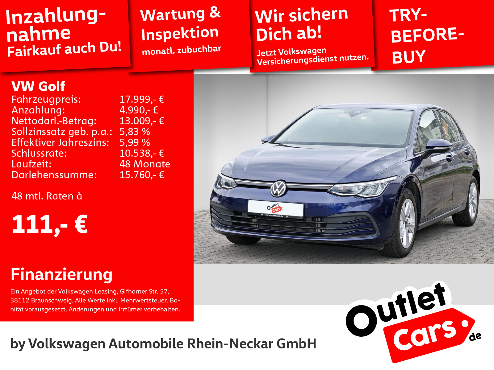 Volkswagen Golf 1.5 VIII eTSI Life
