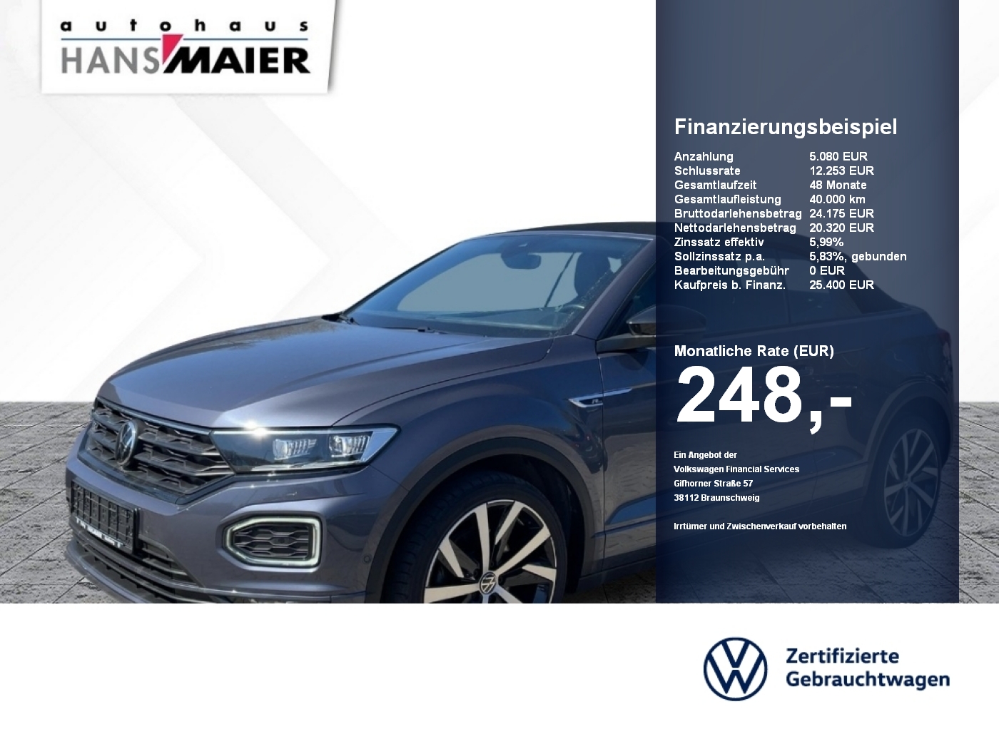 T-Roc Cabriolet R-Line 1.5TSI DSG AHK beats 19