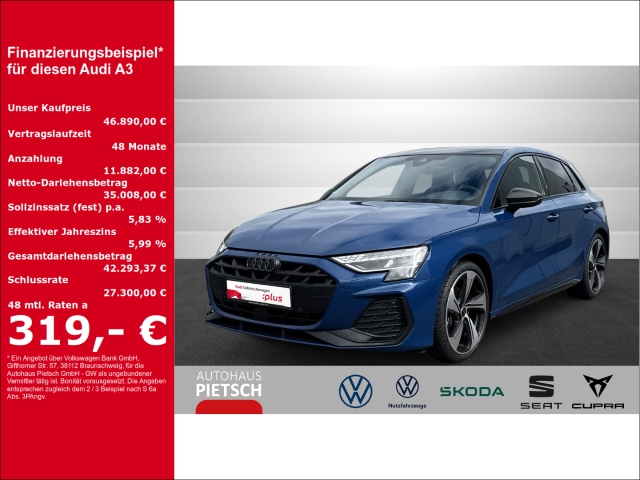 A3 Sportback 35 TFSI S line S tronic Matrix ACC Navi Sportpaket El. Panodach digitales Cockpit