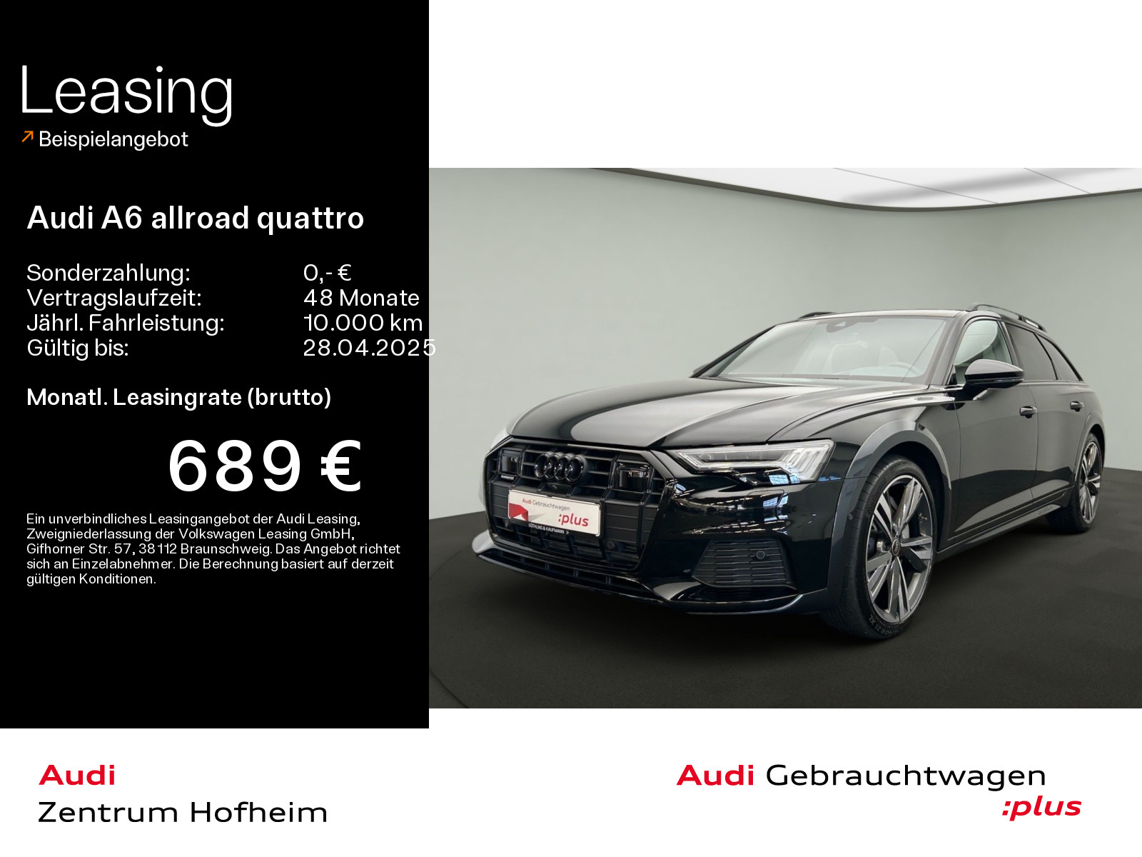 A6 allroad 55 TFSI qu S tro*Air*B&O*HUD*Pano*Standh*Matrix*Virtual*Navi+*Assistenz*Allradlenkung*Optik*AHK*
