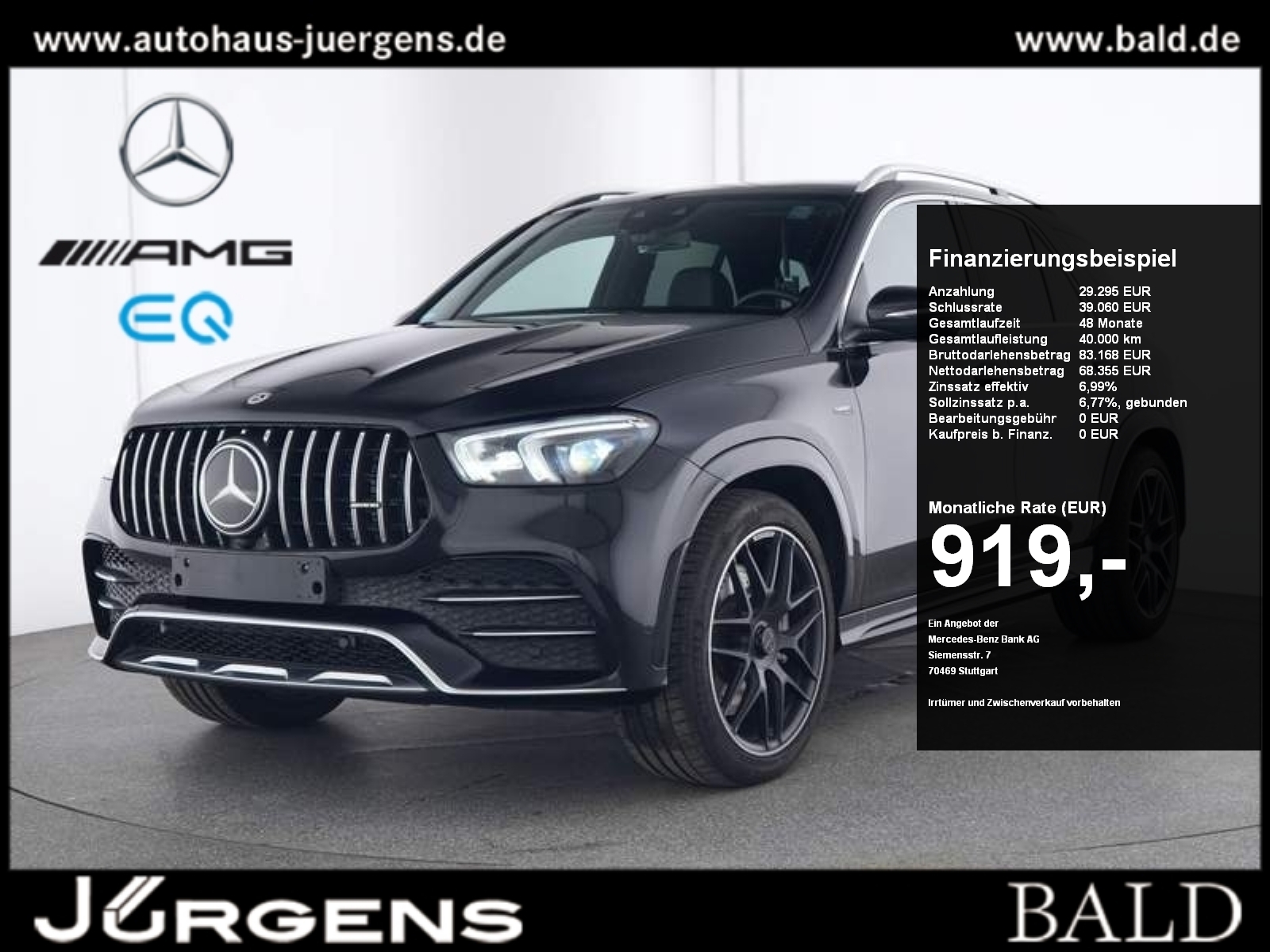 GLE 53 AMG 4M+ ILS/Pano/AHK/Burm/360/HUD/Memory