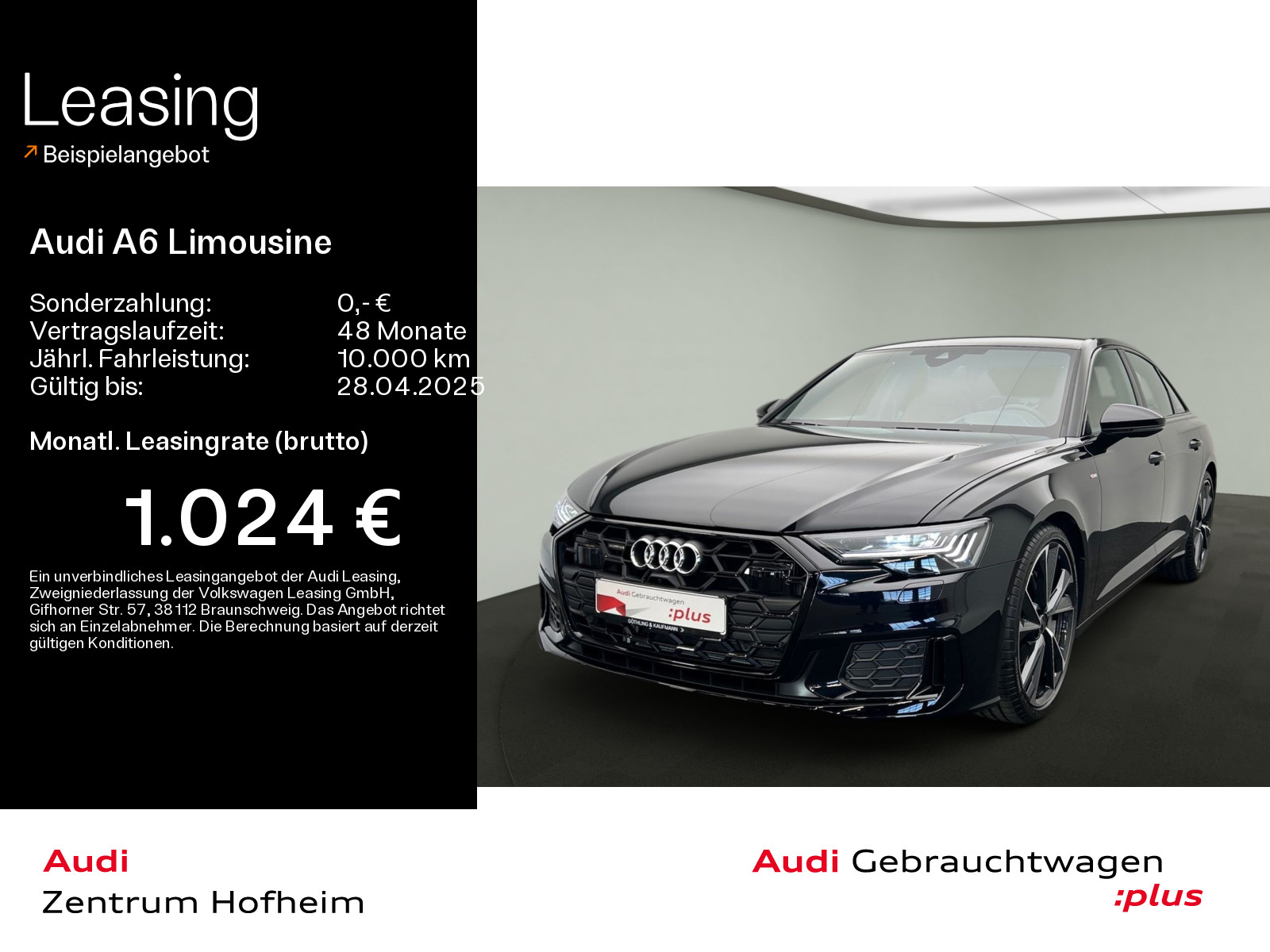 A6 Limousine 50 TDI qu S line tip*Air*B&O*HUD*Standh*S-Sitze*Matrix*Virtual*Navi+*360° Kamera*ACC*Optik*