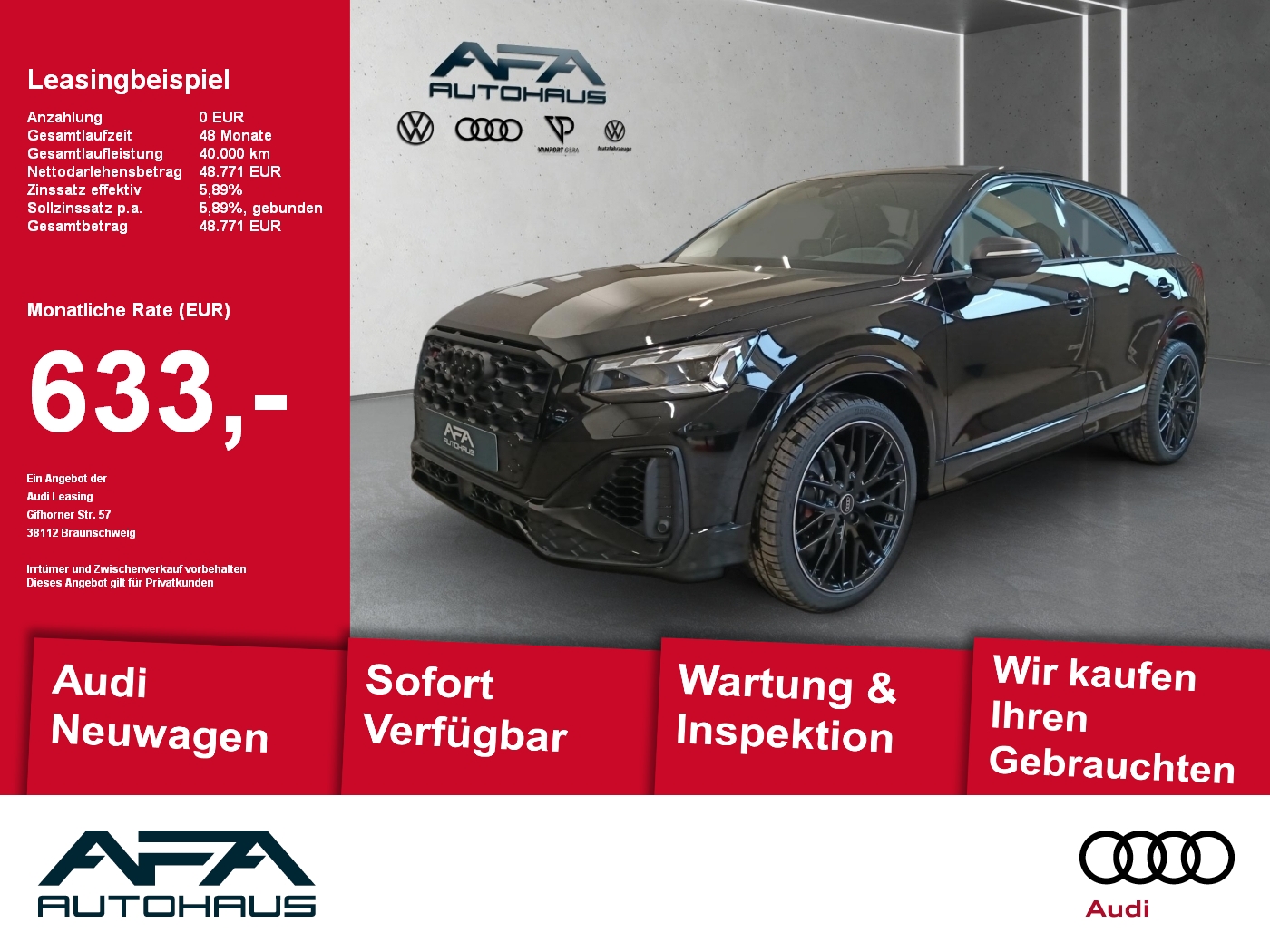 SQ2 2.0 TFSI quattro AHK*MATRIX*el.Heck*ALU