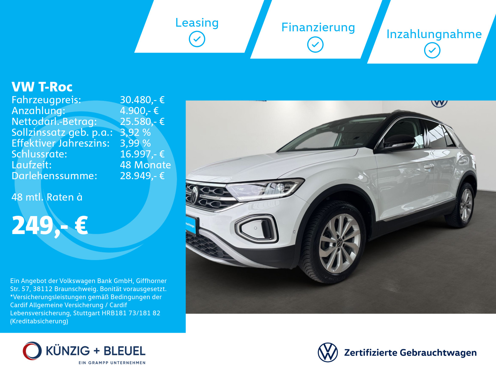 T-ROC Style 1.5 TSI DSG*AHK*NAV*SHZ*MASSAGE