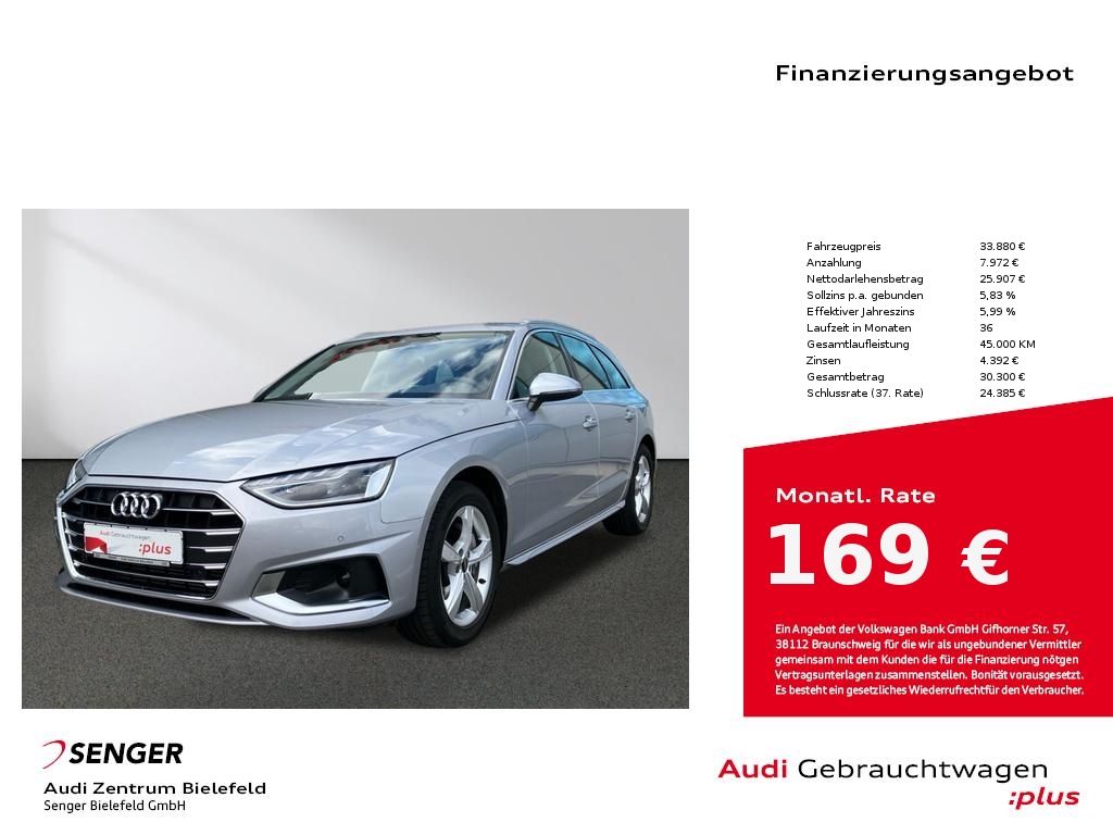 Audi A4 Avant Advanced 40 TFSI Business-Paket
