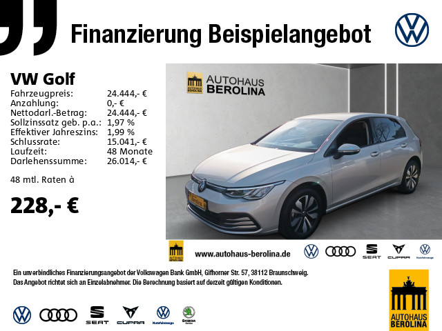 Golf VIII 1.0 eTSI Move DSG *NAV*ACC*PDC*SHZ*