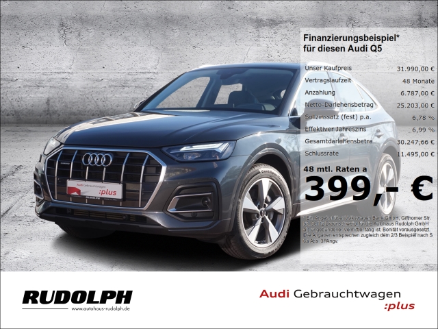 Q5 Sportback S-tronic advanced 50 TFSI e quattro Navi LED SHZ Leder