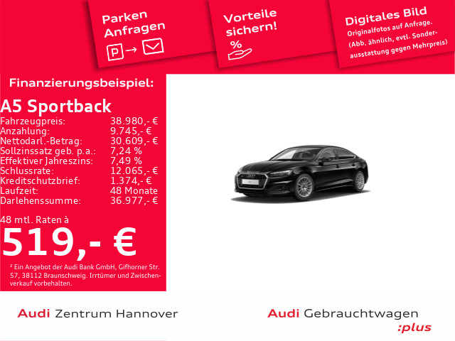 Audi A5 Sportback 40 TDI quattro