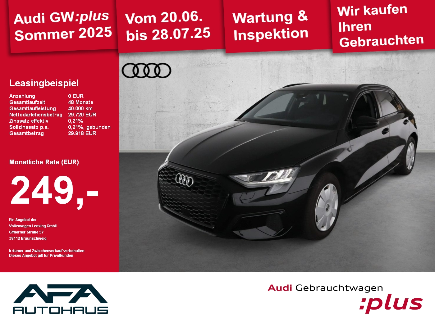 A3 Sportback 30 TFSI Ad. S tronic Smart-Int.*GRA