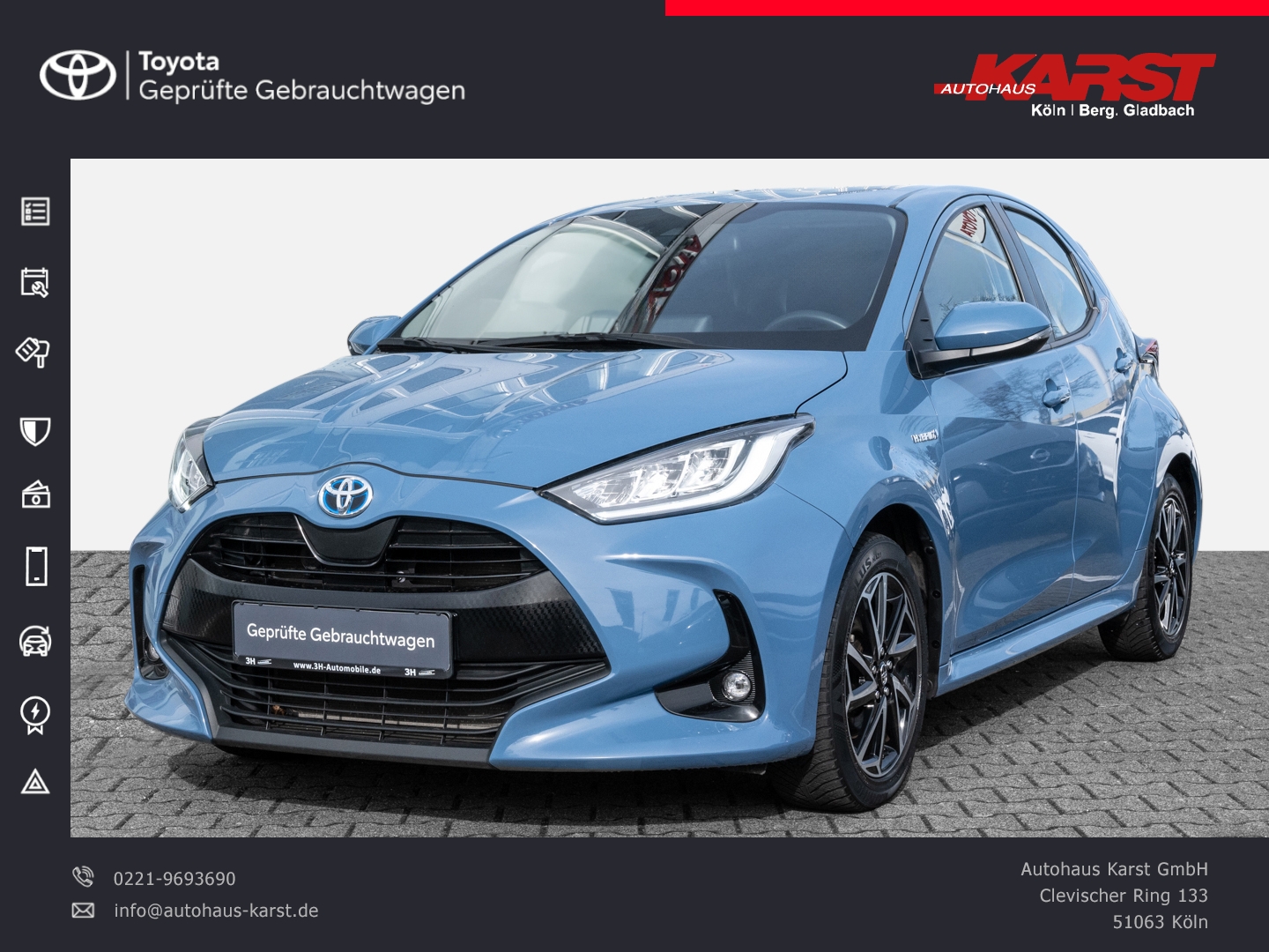 Yaris 1.5 l Hyb. 5-tg. Club Kamera Alufelgen