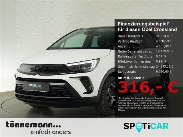 Crossland ELEGANCE PAKET AT+LED+NAVI+RÜCKFAHRKAMERA+SITZ-/LENKRADHEIZUNG+AGR SITZ+HEIZBARE FRO
