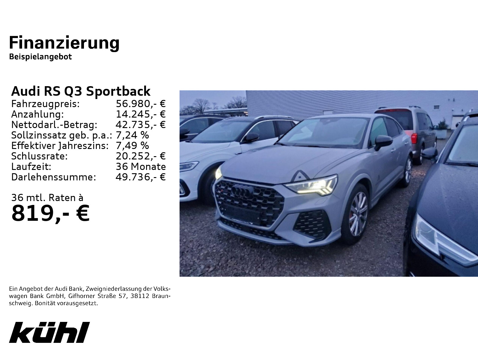 Audi RSQ3 2.5 TFSI Sportback Q Essentials-Paket 280km h SONOS °