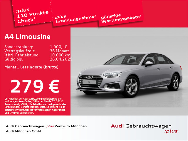 A4 Limousine 35 TDI S tronic advanced ACC/Virtual+/Navi+