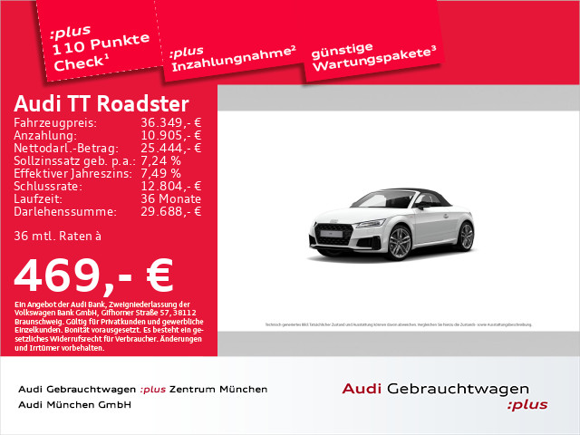 TT Roadster 40 TFSI S tronic S line Ext. Virtual/Leder/Navi+