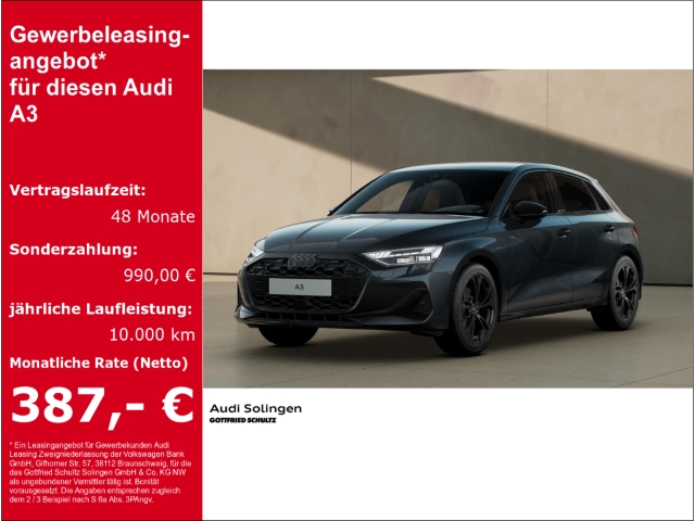A3 Sportback 35 TFSI Navi ACC Assistenzpakete Advanced