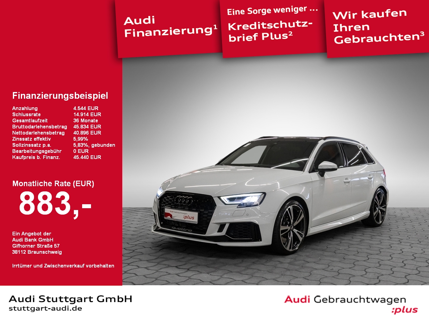 Audi RS3 2.5 TFSI quattro Sportback