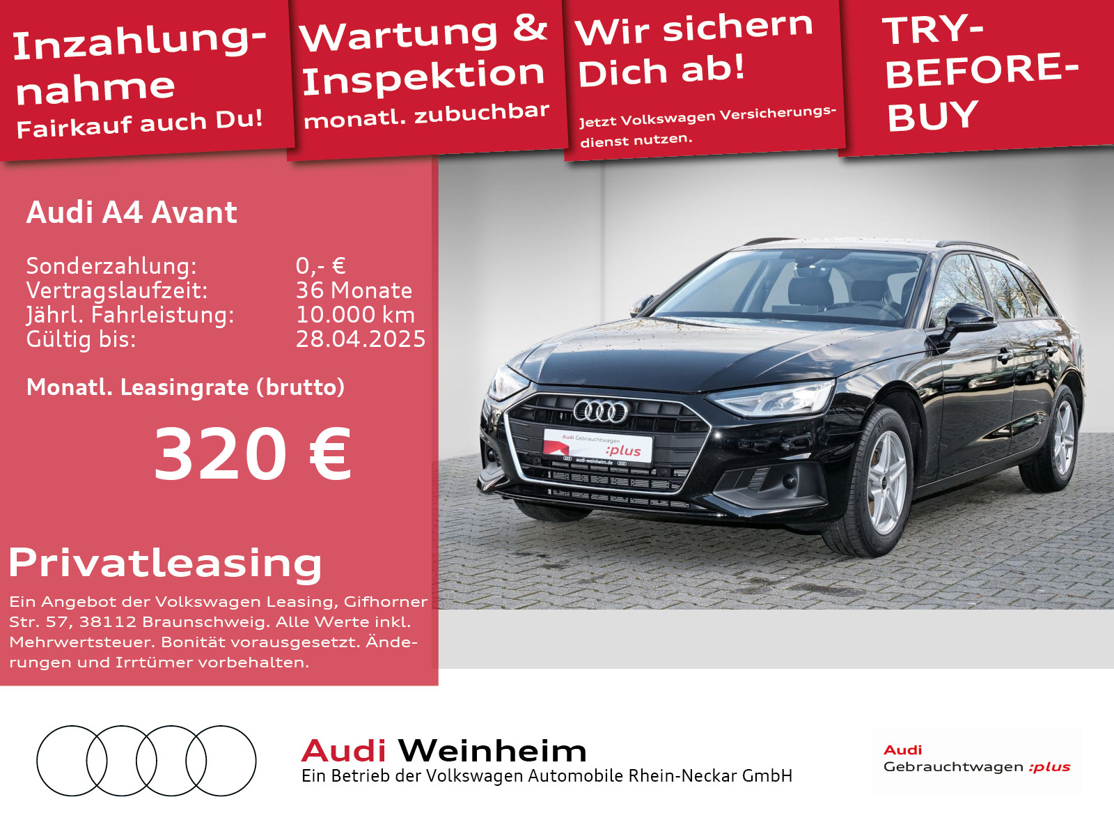 Audi A4 Avant 35 TDI Gar 2029 Businesspaket