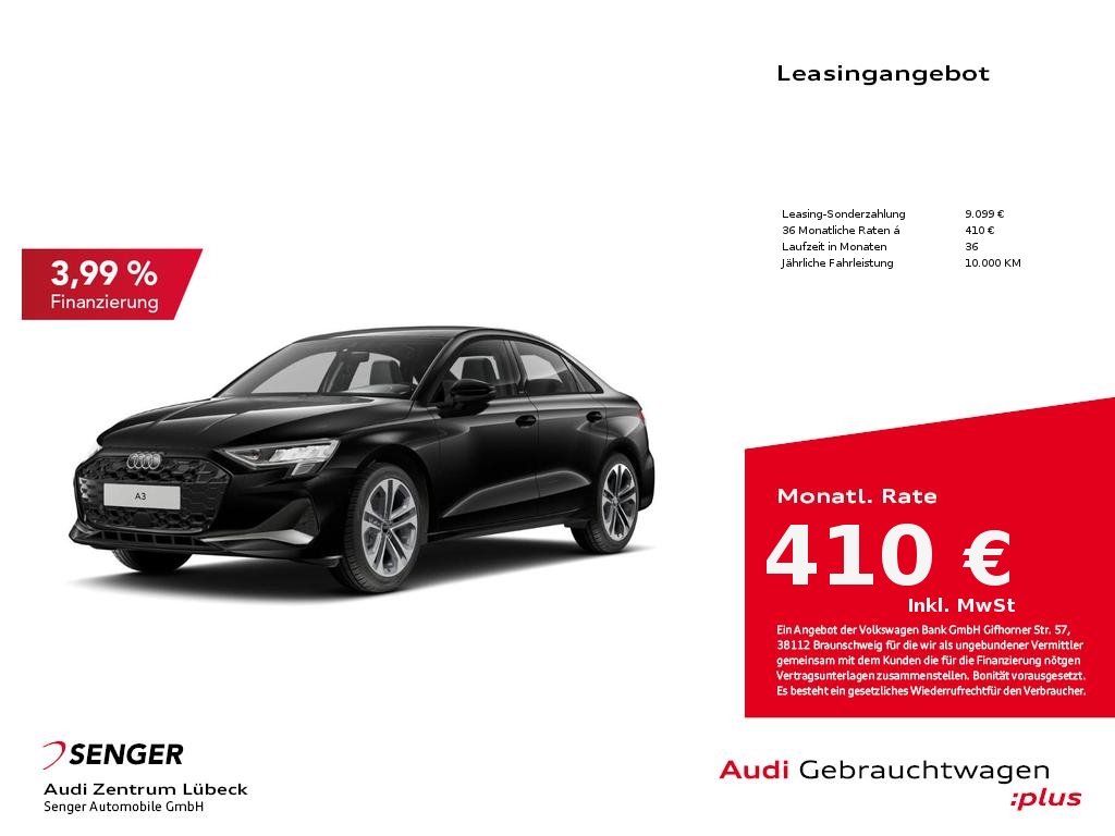 A3 Limousine advanced 35 TFSI Audi connect LED