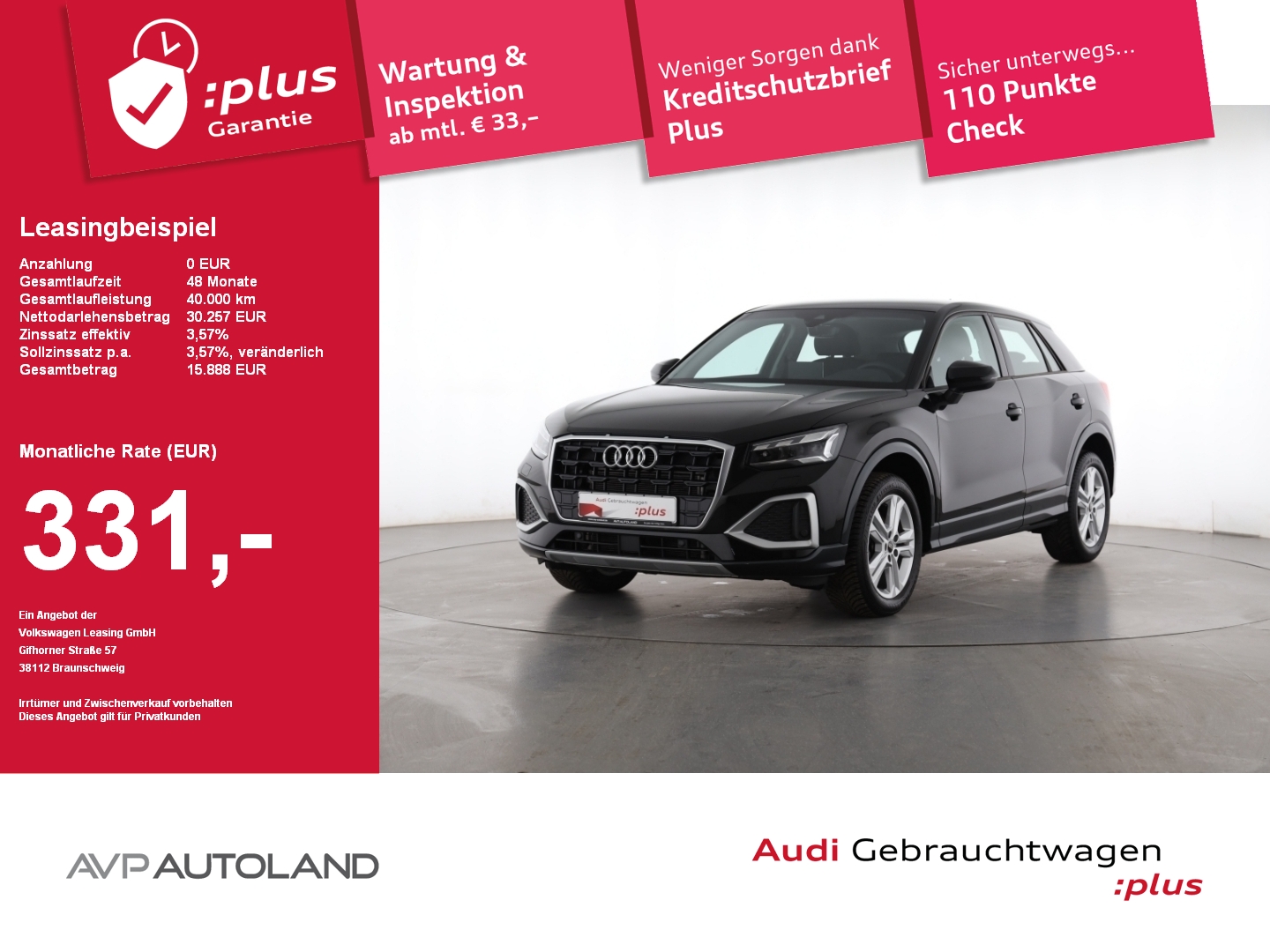 Q2 35 TFSI S tronic advanced AHK | MATRIX-LED