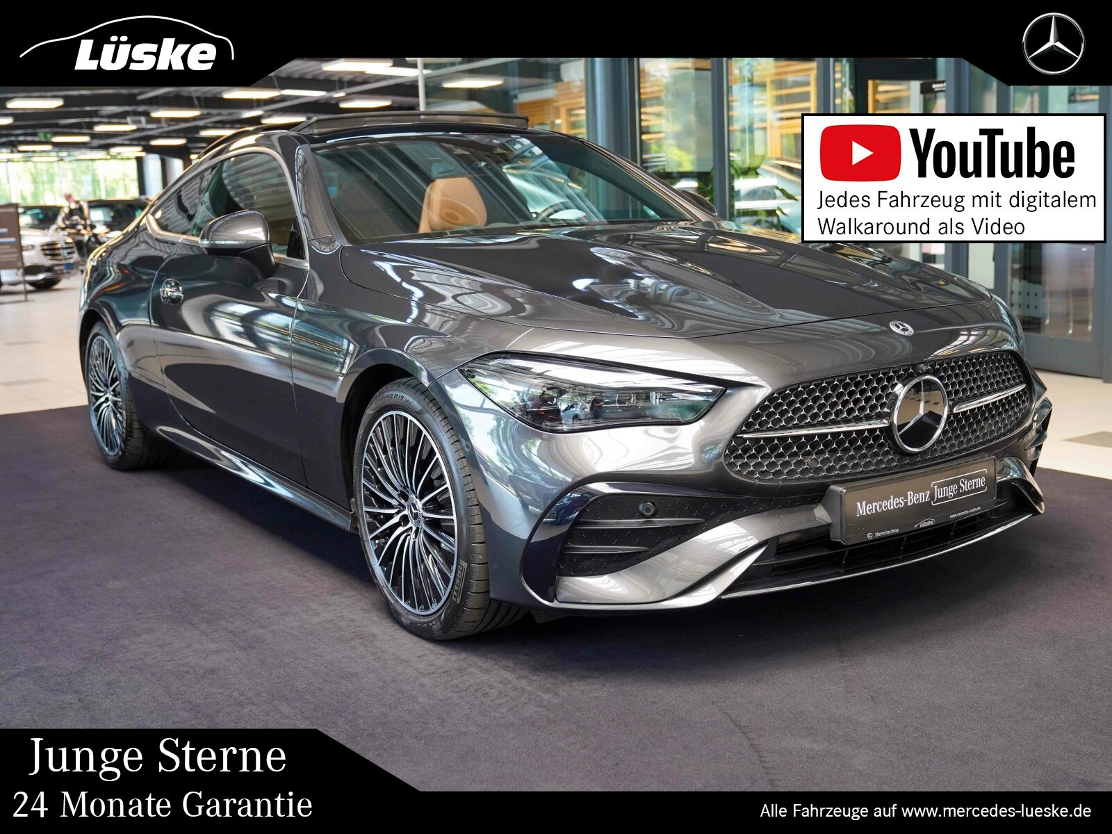 CLE 200 Coupé AMG Line tonkabraun Pano Fahrassis