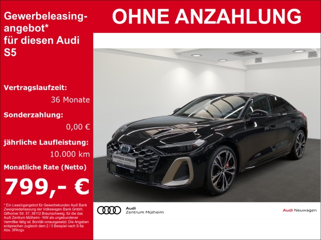 S5 Limousine TFSI 270 kW quattro edition oneStandHZG AHK Panorama Navi Leder