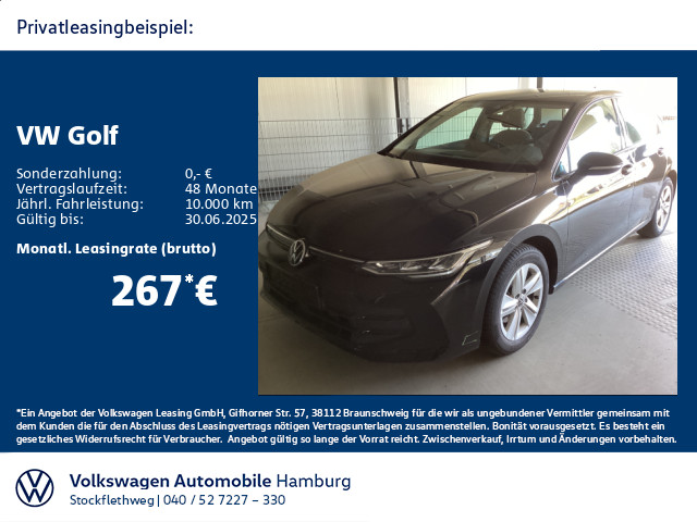 Golf VIII 1.5 TSI Life AHK Navi CarPlay ACC LED