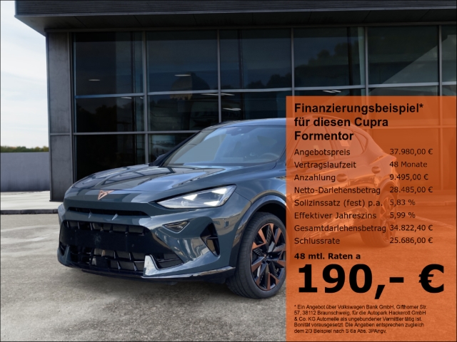 Formentor 1.5 eTSI 110 kW LED Keyless AD Kurvenlicht e-Sitze ACC Fernlichtass. El. Heckklappe