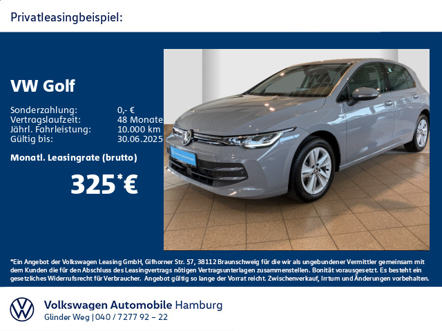 Golf VIII 1.5 eTSI Life DSG Kamera Sitzhzg LED