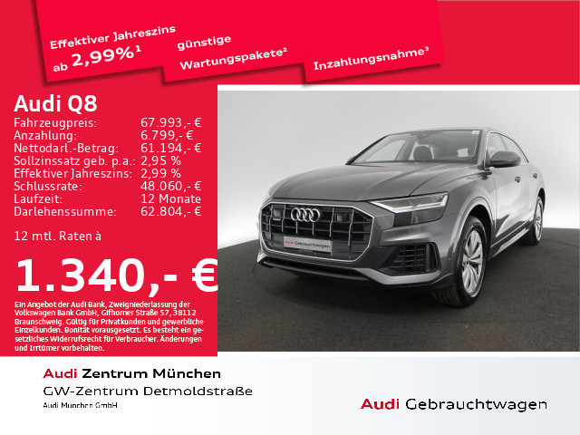 Q8 55 TFSI e qu. tiptr. ACC/Virtual/Kamera