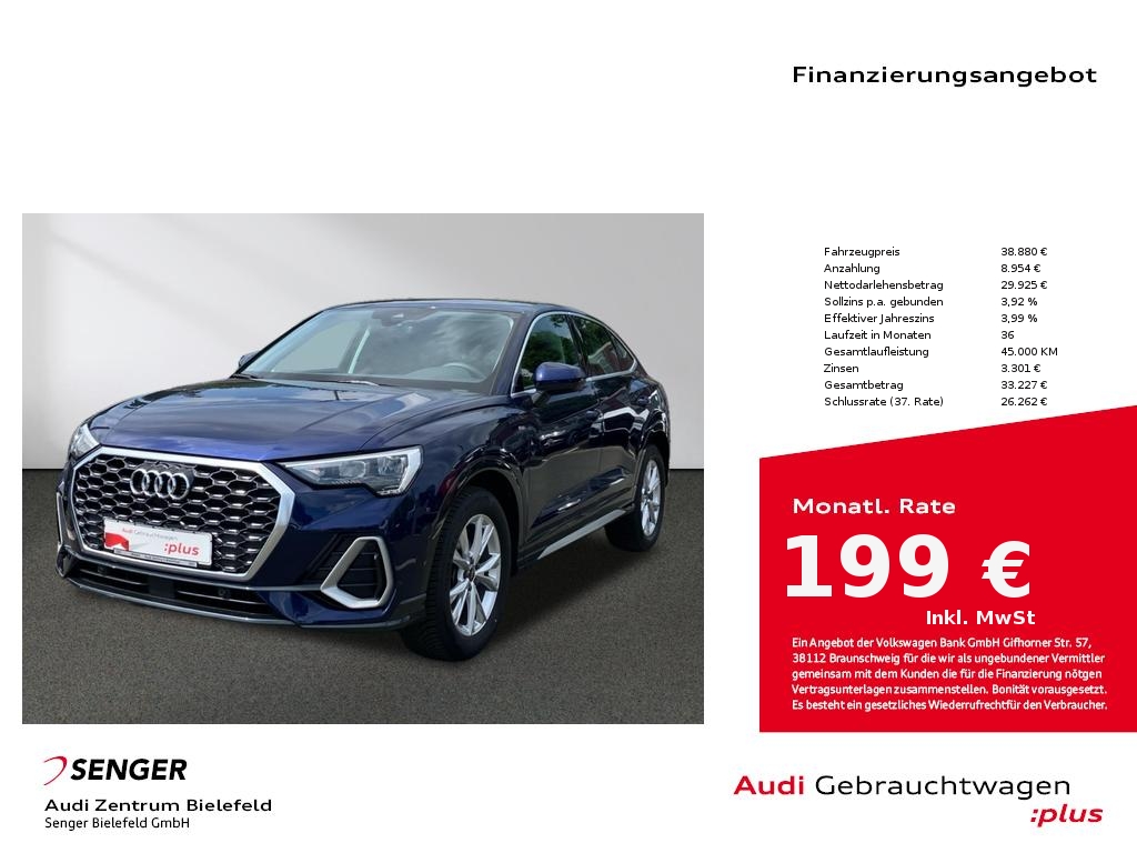Q3 Sportback S line 35 TFSI S tronic MMI LED AHK
