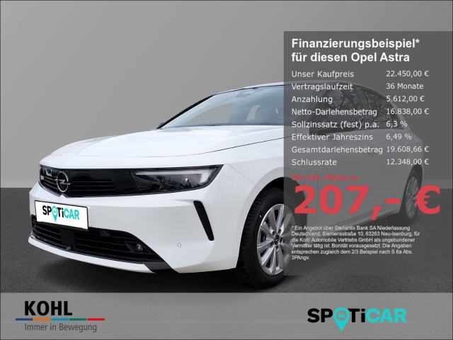 Opel Astra 1.2 L Elegance Turbo