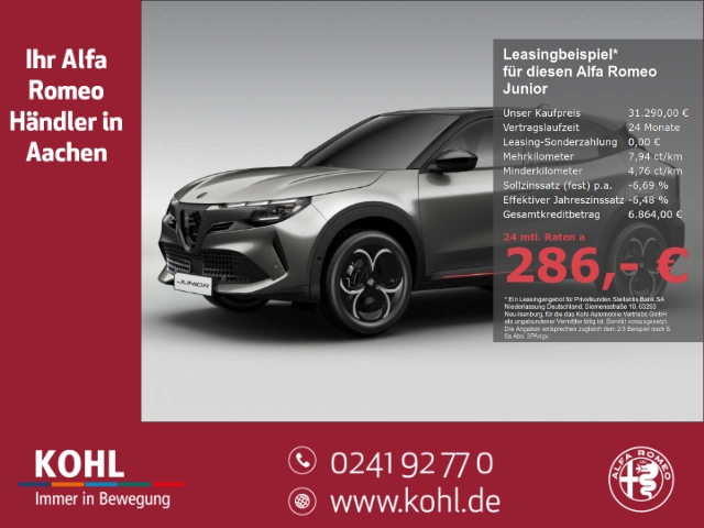 Alfa Romeo Junior 1.2 Ibrida Speciale VGT 48V-Hybrid