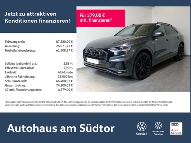 Q8 50 TDI quattro S line | AHK Pano Standhzg.