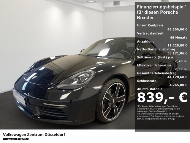 Porsche Boxster 2.0 718 Ledersitze
