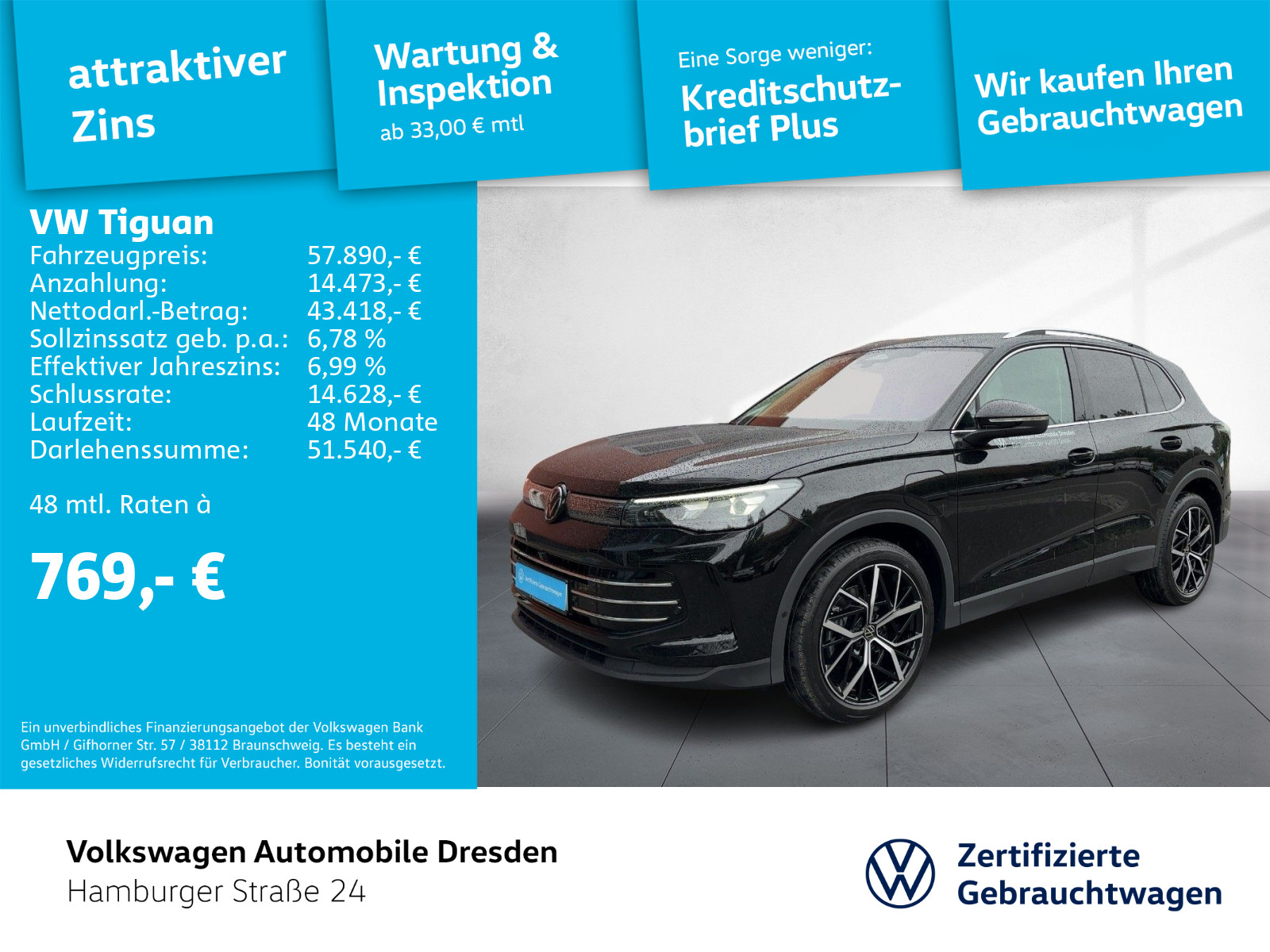 Tiguan Elegance 1.5 eHybrid OPF 6-Gang-DSG