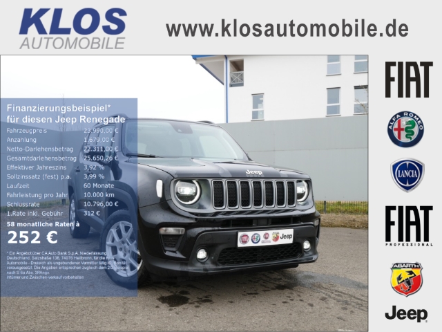 Renegade LIMITED e-HYBRID 1.5 GSE T4 48V 130PS DCT 4x2 NAVI LED SICHT WINTER SCHIEBEDACH