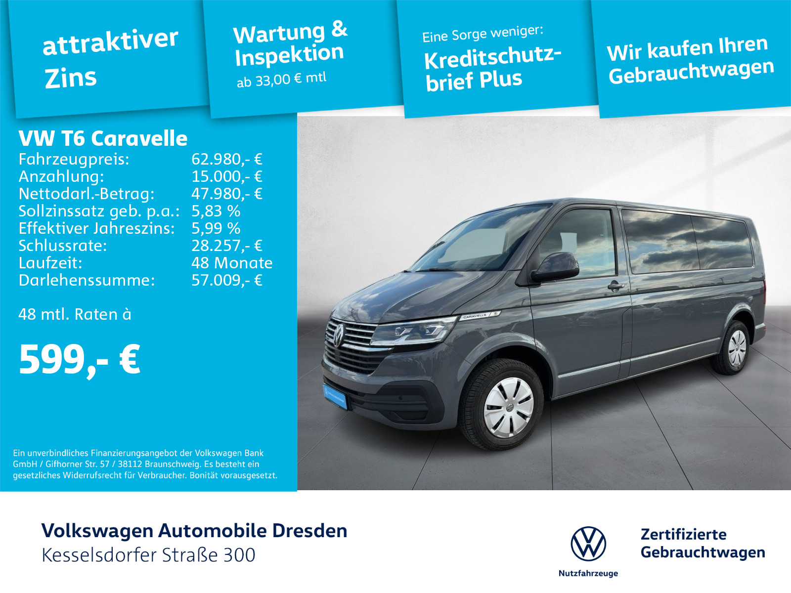 T6.1 Caravelle 2.0 TDI DSG Comfortline Kamera LED Navi
