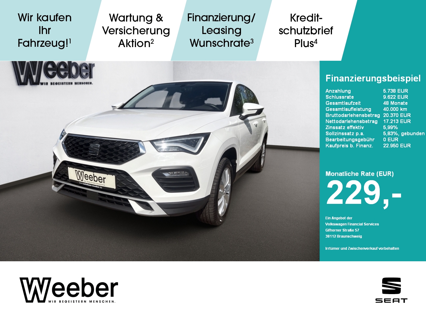 Ateca Style ALU DAB+ LED NAVI PDC SHZ VIRTUAL
