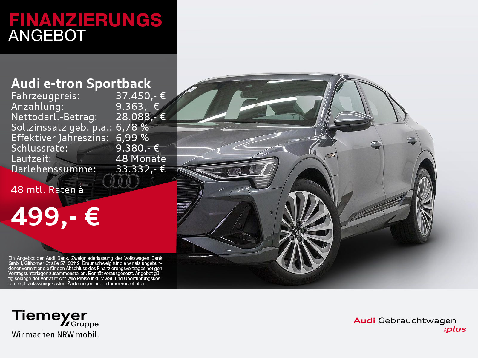 e-tron Sportback 55 Q 2x S LINE BLACK LM21 BuO PANO