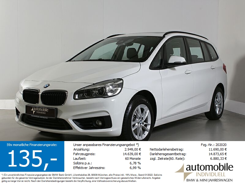 218i Gran Tourer Sport Line LED Navi Hifi Parkas