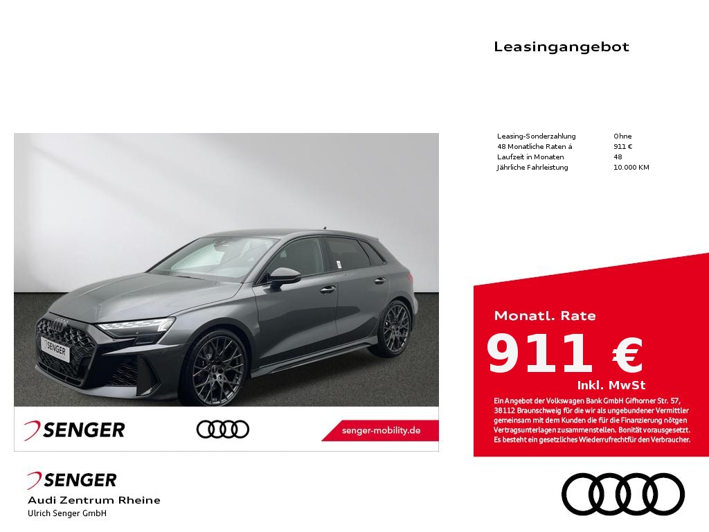 RS3 Sportback 280 km/h Matrix-LED Navi Sitzhzg. 