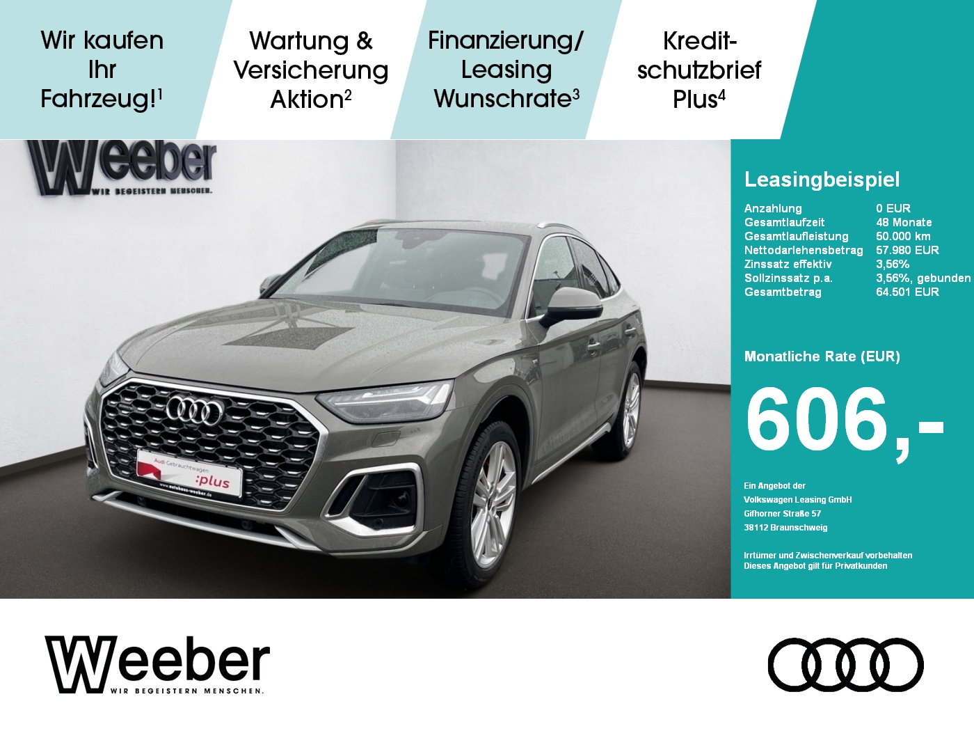 Q5 Sportback S line HUD*AHK*NAVI*MATRIX*LEDER*RFK*5J GAR