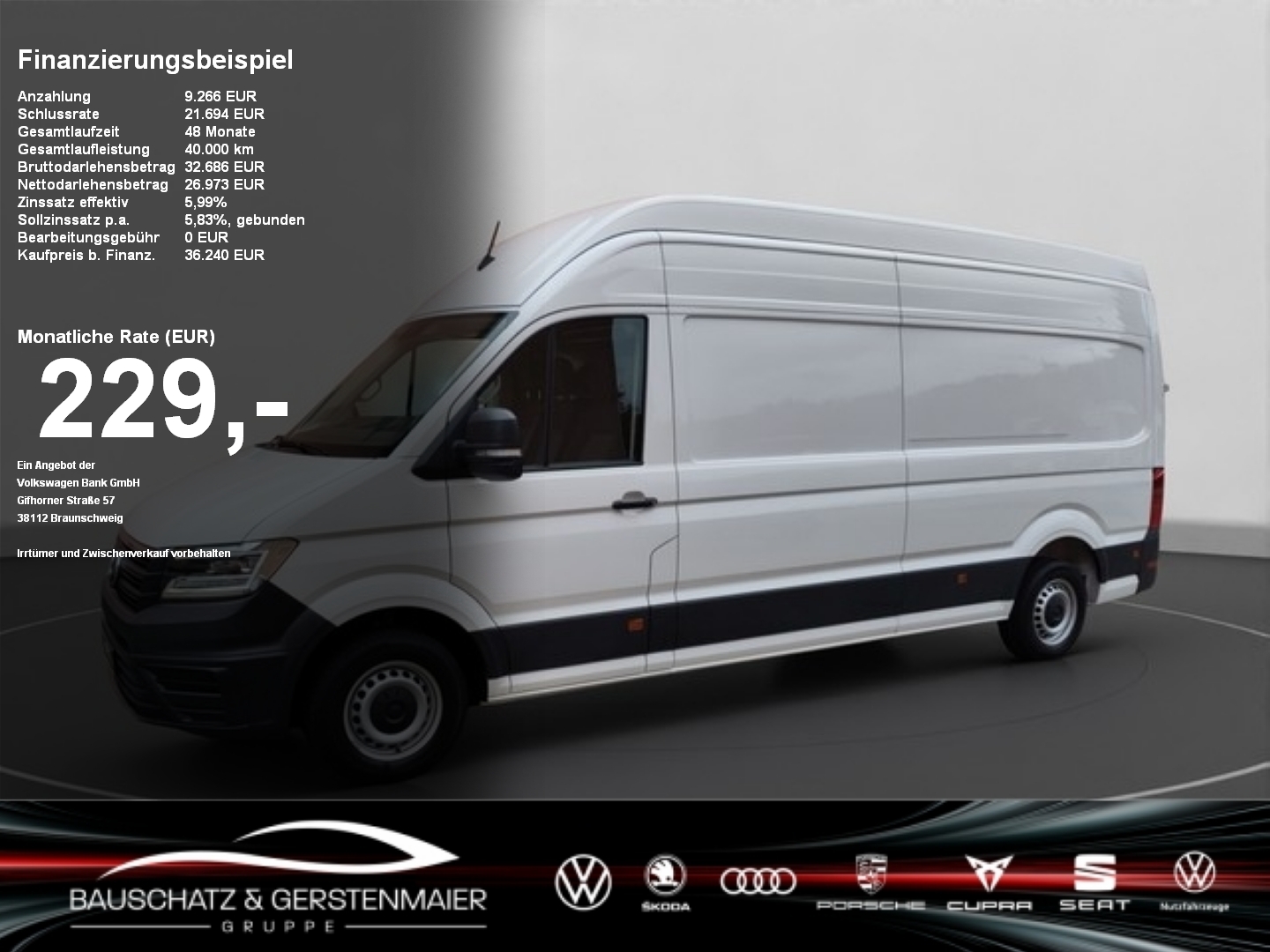 Crafter Kasten 35 lang SUPERHOCH*FWD *AHK*NAVI*