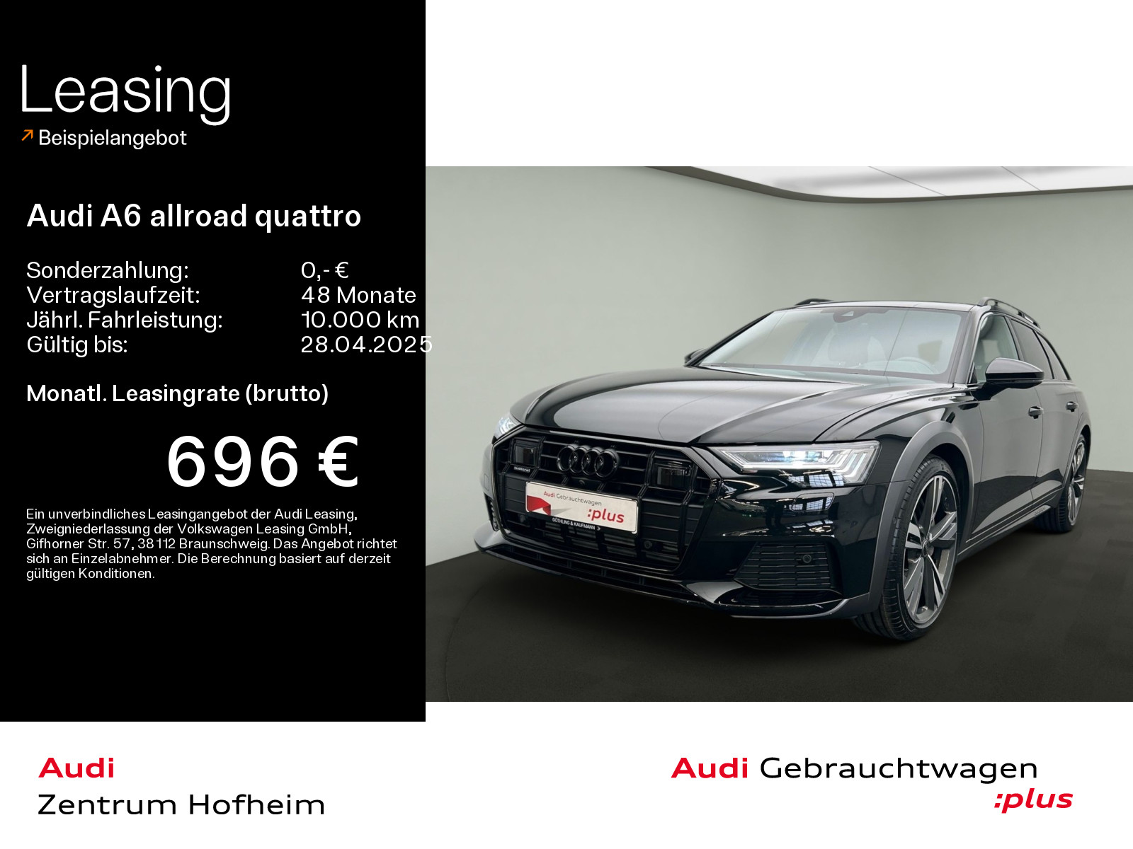 A6 allroad 55 TFSI qu S tro*B&O*HUD*Pano*Standh*Matrix*Virtual*Navi+*Assistenz*Optik*AHK*