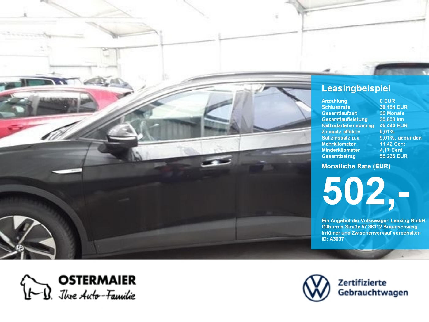 Volkswagen ID.4 PRO PERFORMANCE 204PS 69T WÄRMEPUMPE