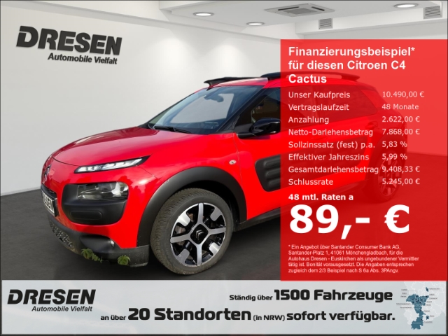 C4 Cactus Shine 1.2 PureTech(81 kW 110 PS) NAVI RFK PDC HINTEN