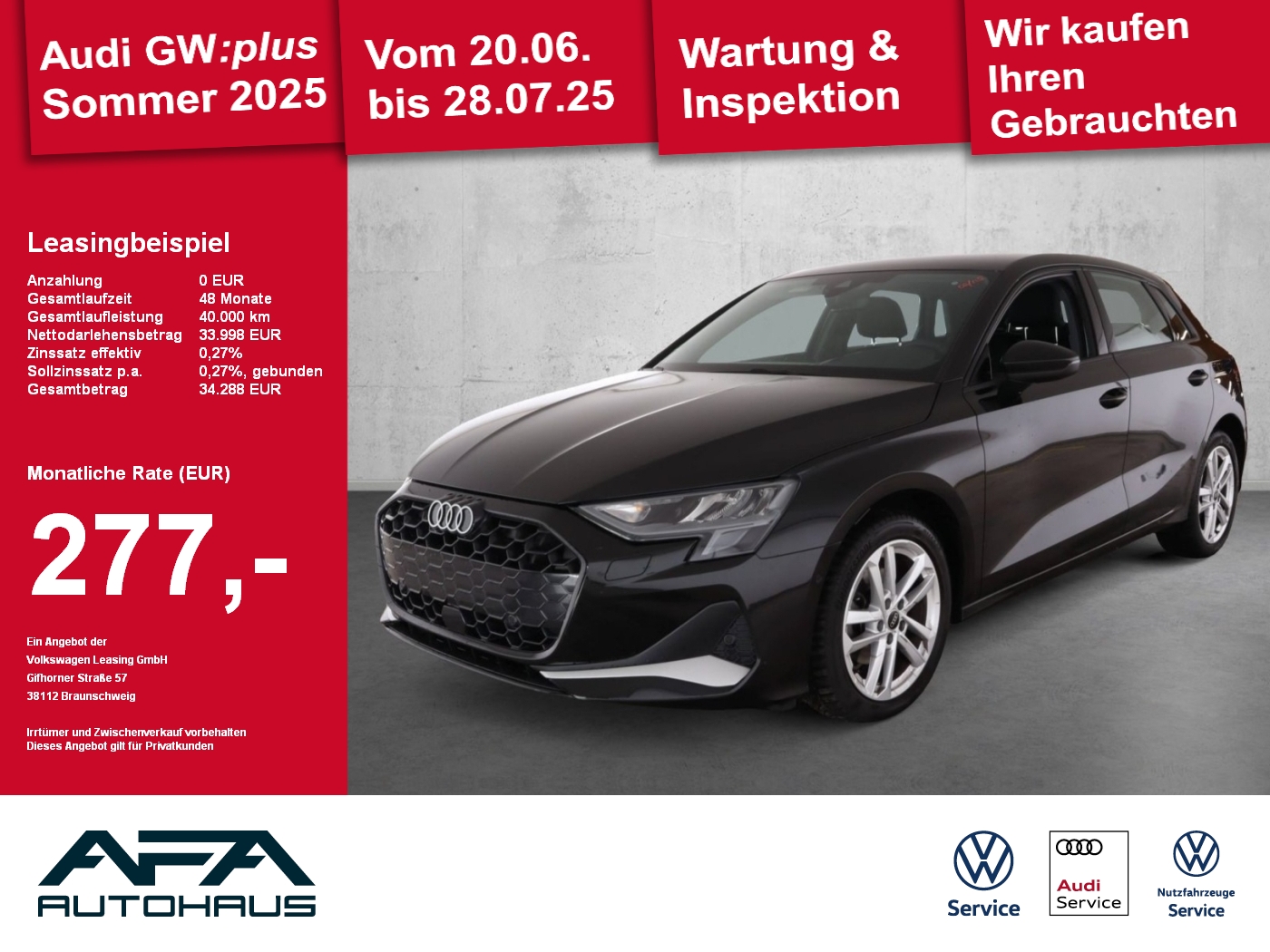 A3 Sportback 35 TDI adv. S tronic AHK*NAV*ACC*RFK
